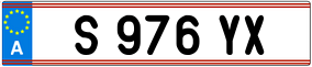 Trailer License Plate